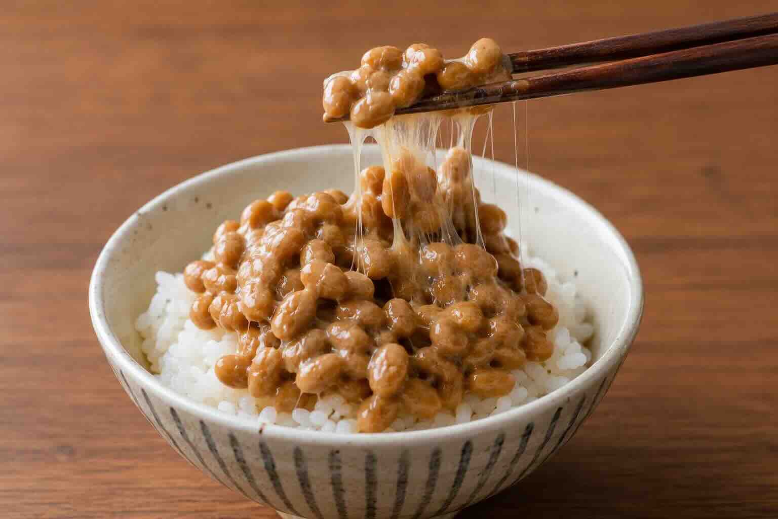 Natto served with rice